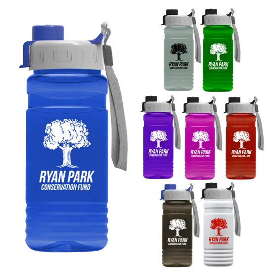 20 Oz. UpCycle RPET Bottle with Quick Snap Lid