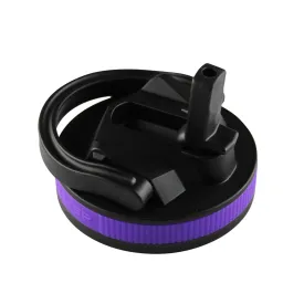 26oz Sport Lid & Internal Straw - Black Lid with Purple Band