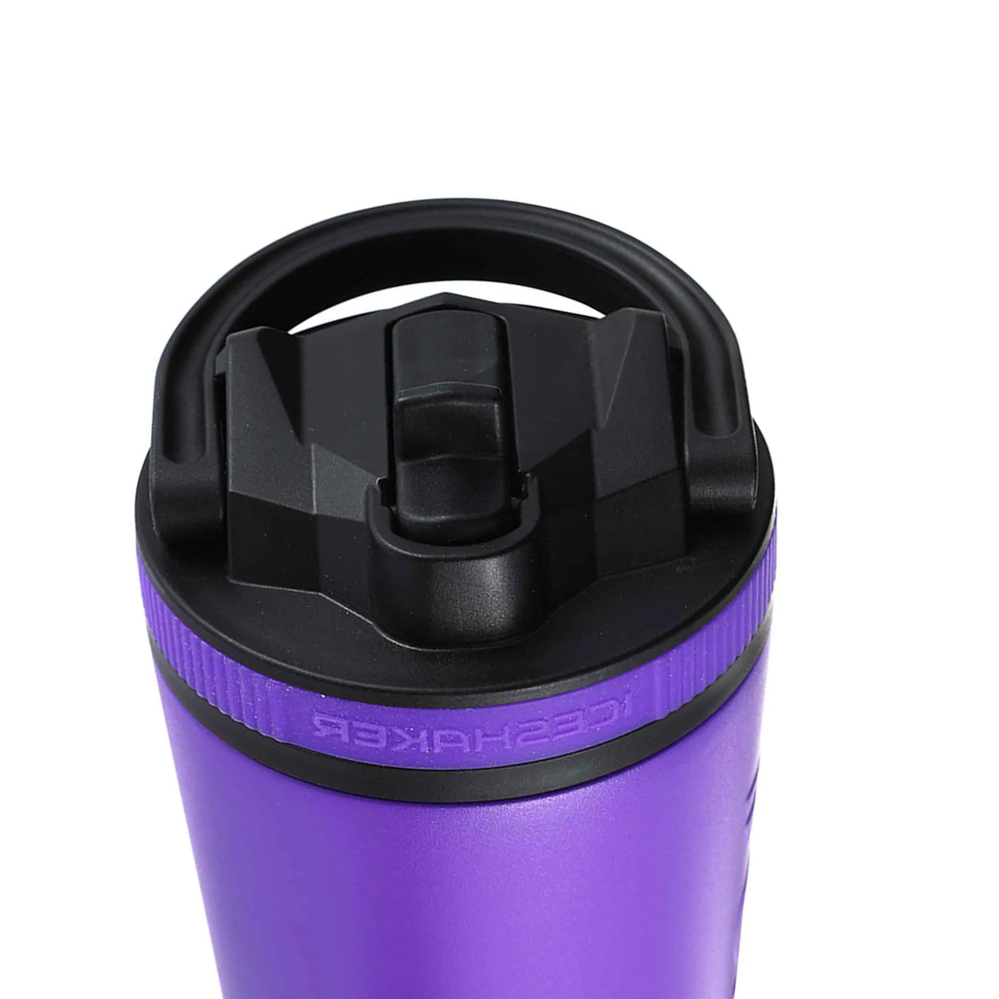 26oz Sport Lid & Internal Straw - Black Lid with Purple Band