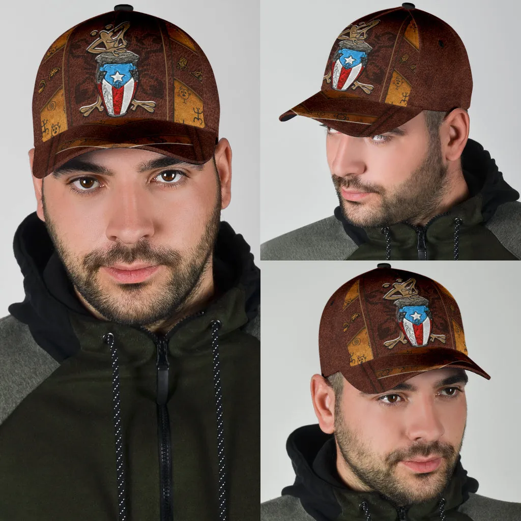 3D Full Printed Baseball Cap Puerto Rico Music Coqui Playing Bomba Classic Cap Hats