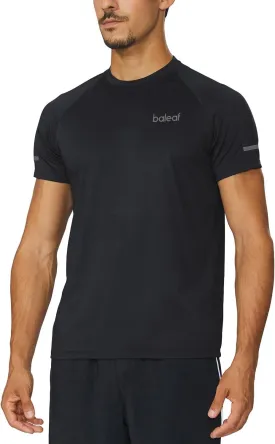 baleaf Men's Running Workout Shirts Short Sleeve Athletic T-Shirt Quick Dry