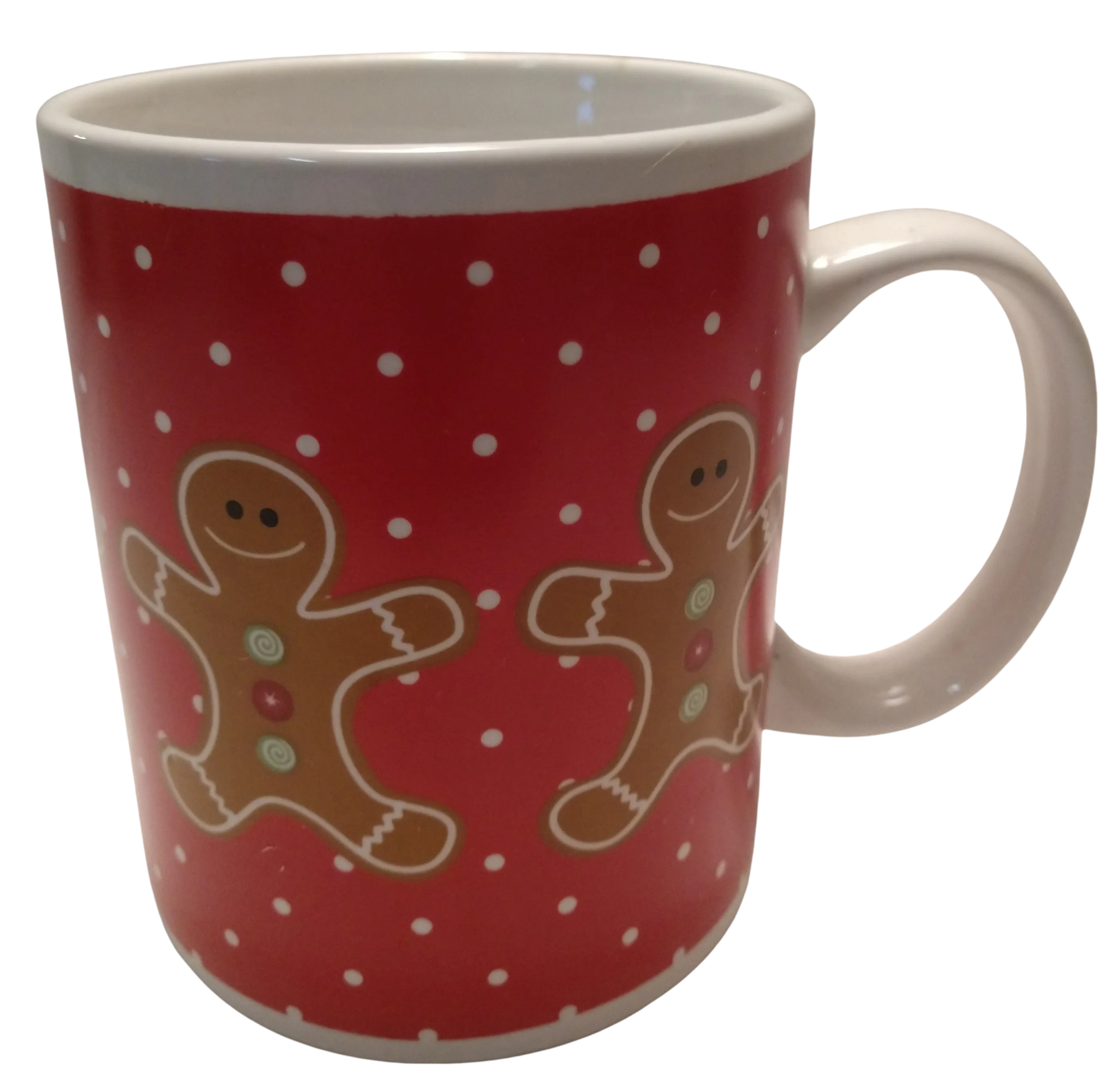Ceramic mug with Gingerbread men 5"