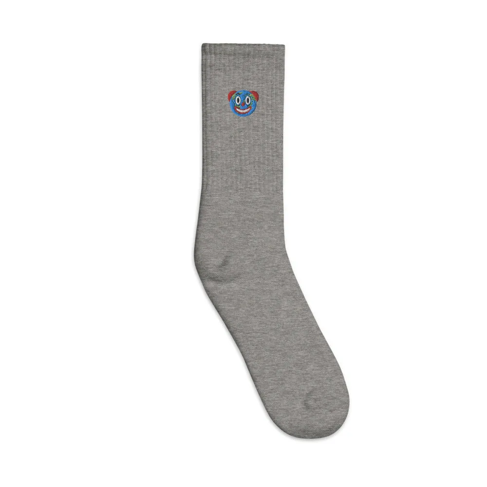 Clown World Embroidered socks