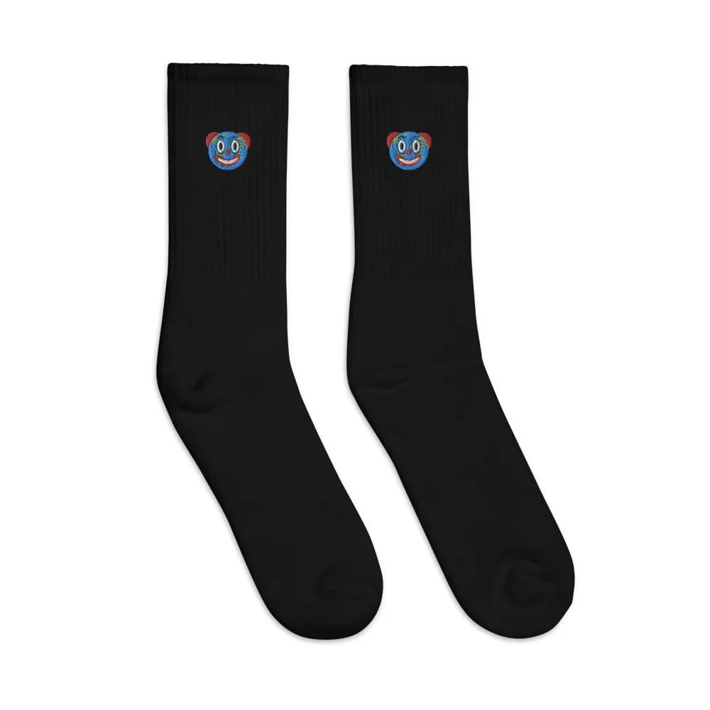 Clown World Embroidered socks