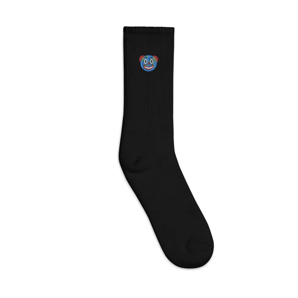 Clown World Embroidered socks