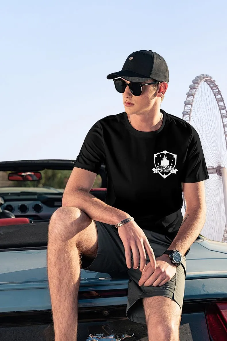 FRYAID Princess Security Team Shirt Men Magical T-Shirt Magic Kingdom Tees Dad Birthday Party Family Trip Short Sleeve Tops