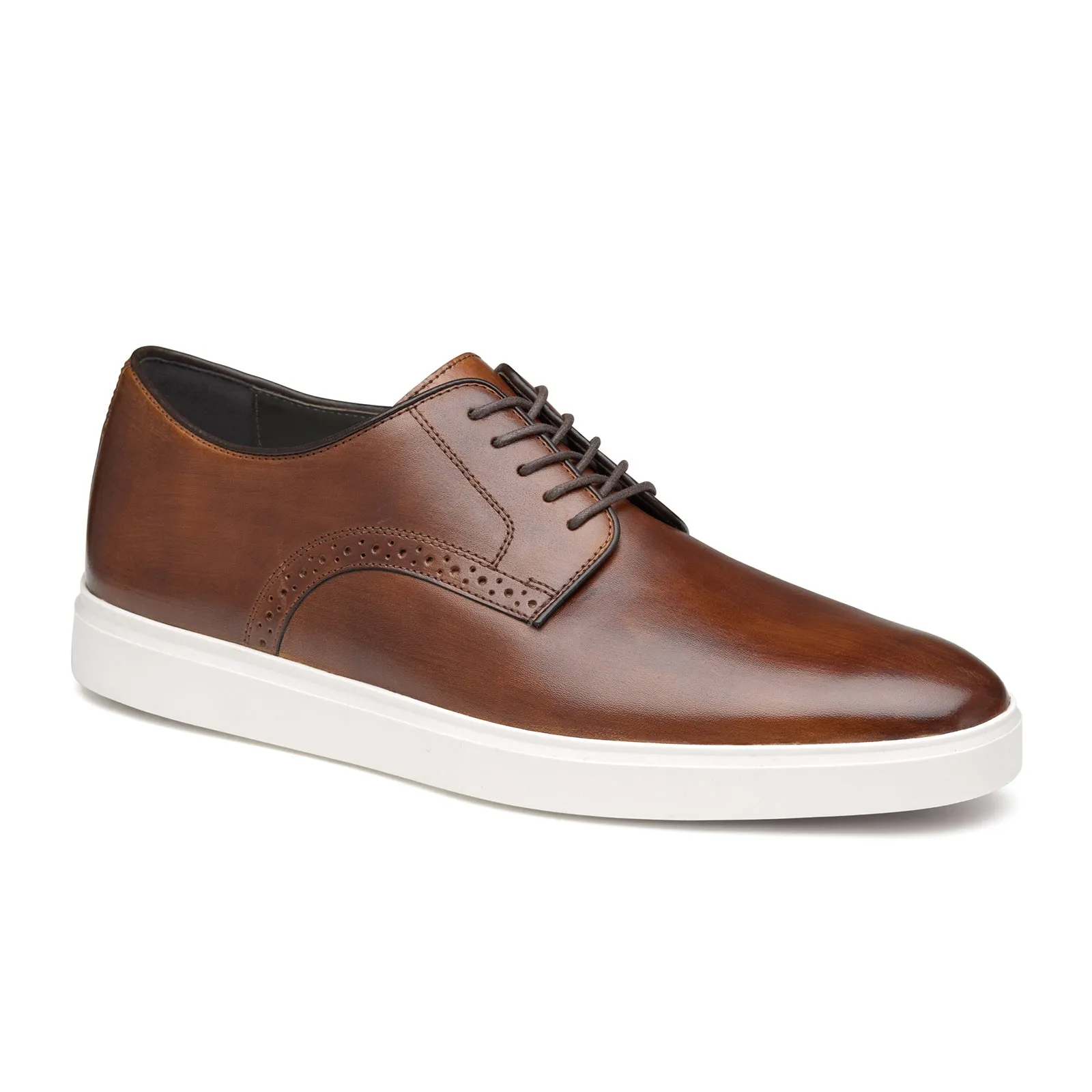 Johnston & Murphy Brody Plain Toe (Men) - Brown Hand-Stained Full Grain
