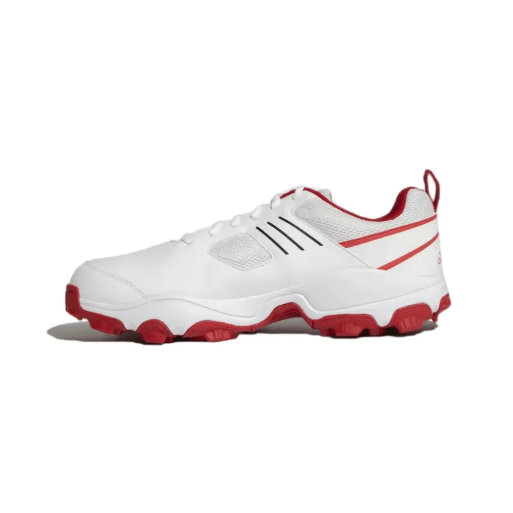 Men's Crihase Cricket Shoe (White/Black/Scarle)