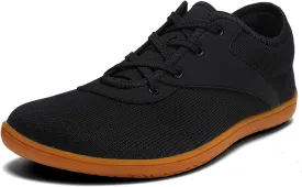 Minimalist Barefoot Shoes Womens Mens | Zero Drop Sole | Wide Toe Box | Fashion Canvas Sneakers Casual Walking Shoes Cross Trainer City Road Running Shoes