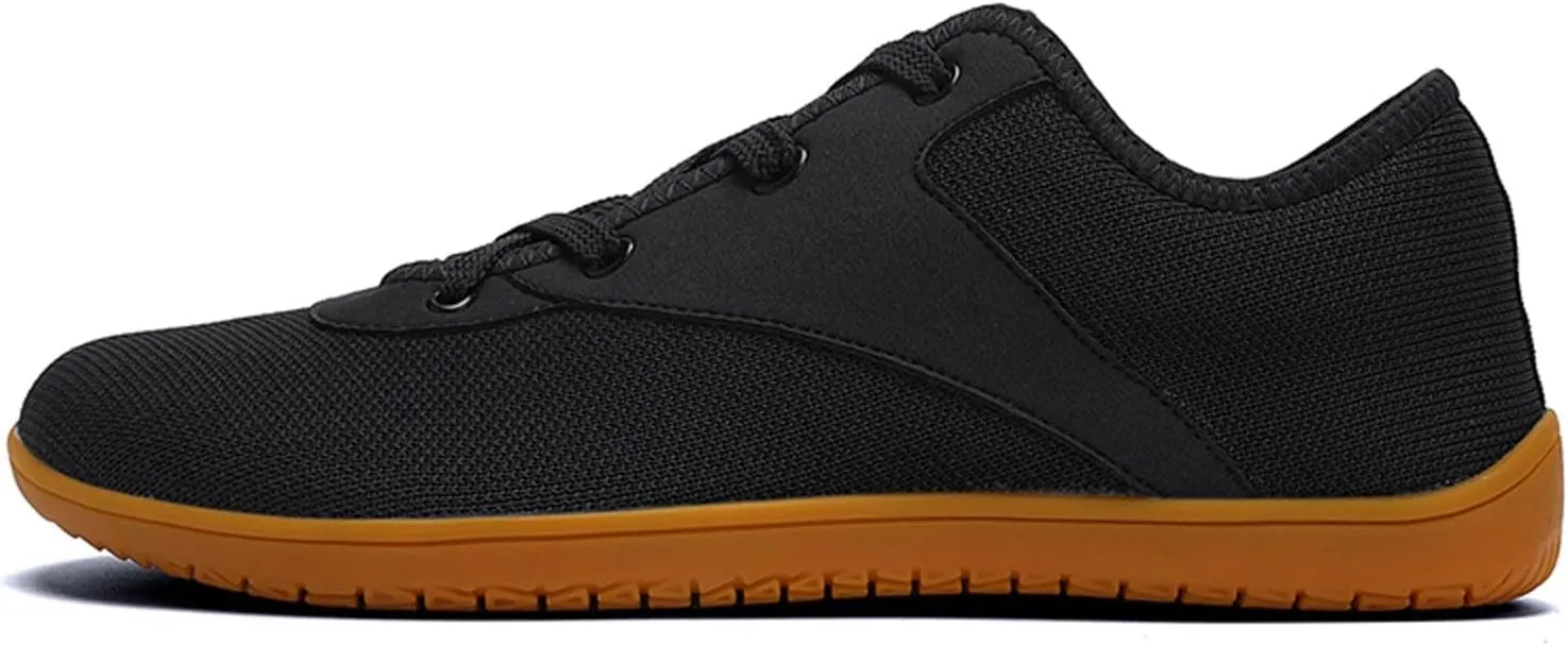 Minimalist Barefoot Shoes Womens Mens | Zero Drop Sole | Wide Toe Box | Fashion Canvas Sneakers Casual Walking Shoes Cross Trainer City Road Running Shoes