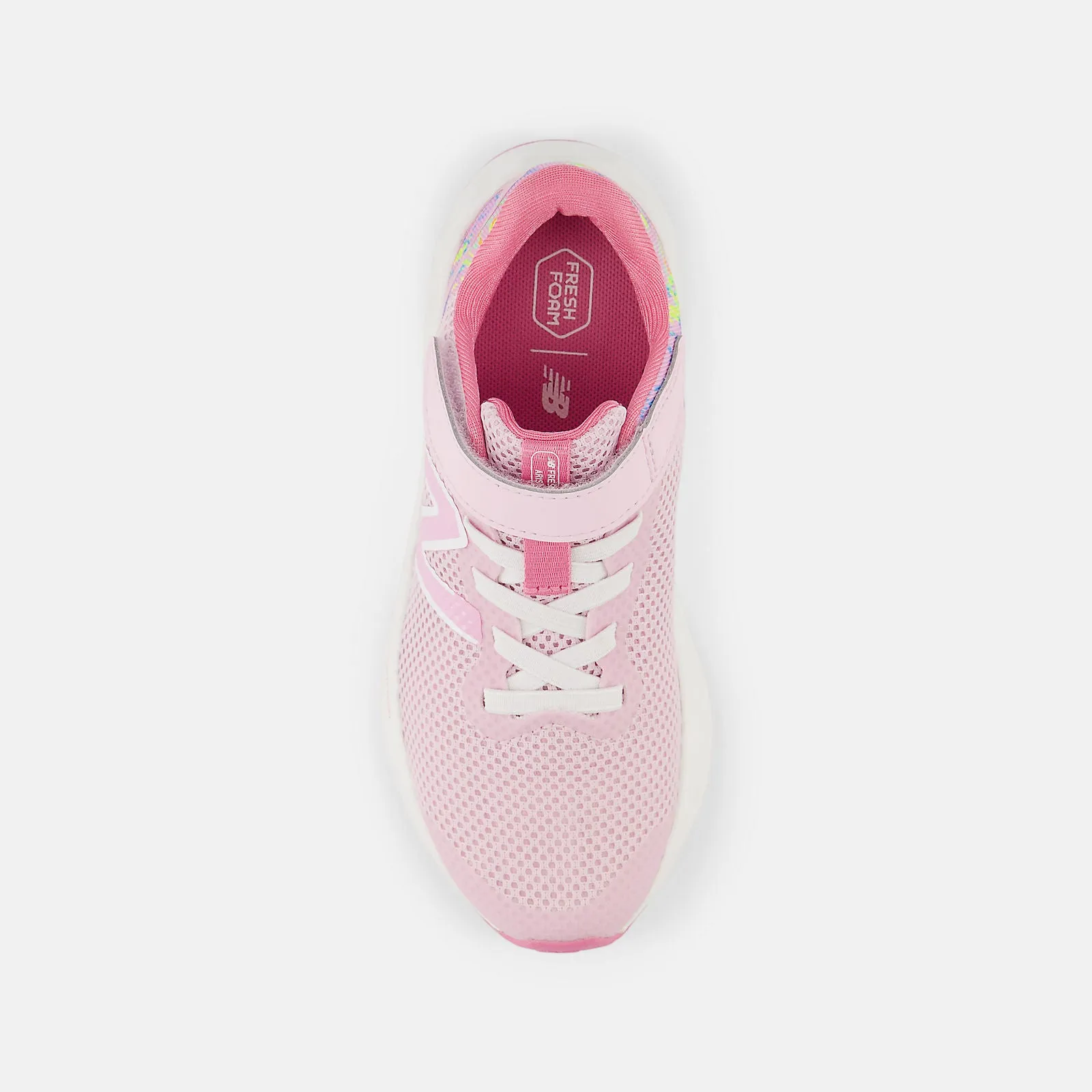 NEW BALANCE JUNIOR ARISHI V4 TOP STRAP RASPBERRY PINK/WHITE SHOE