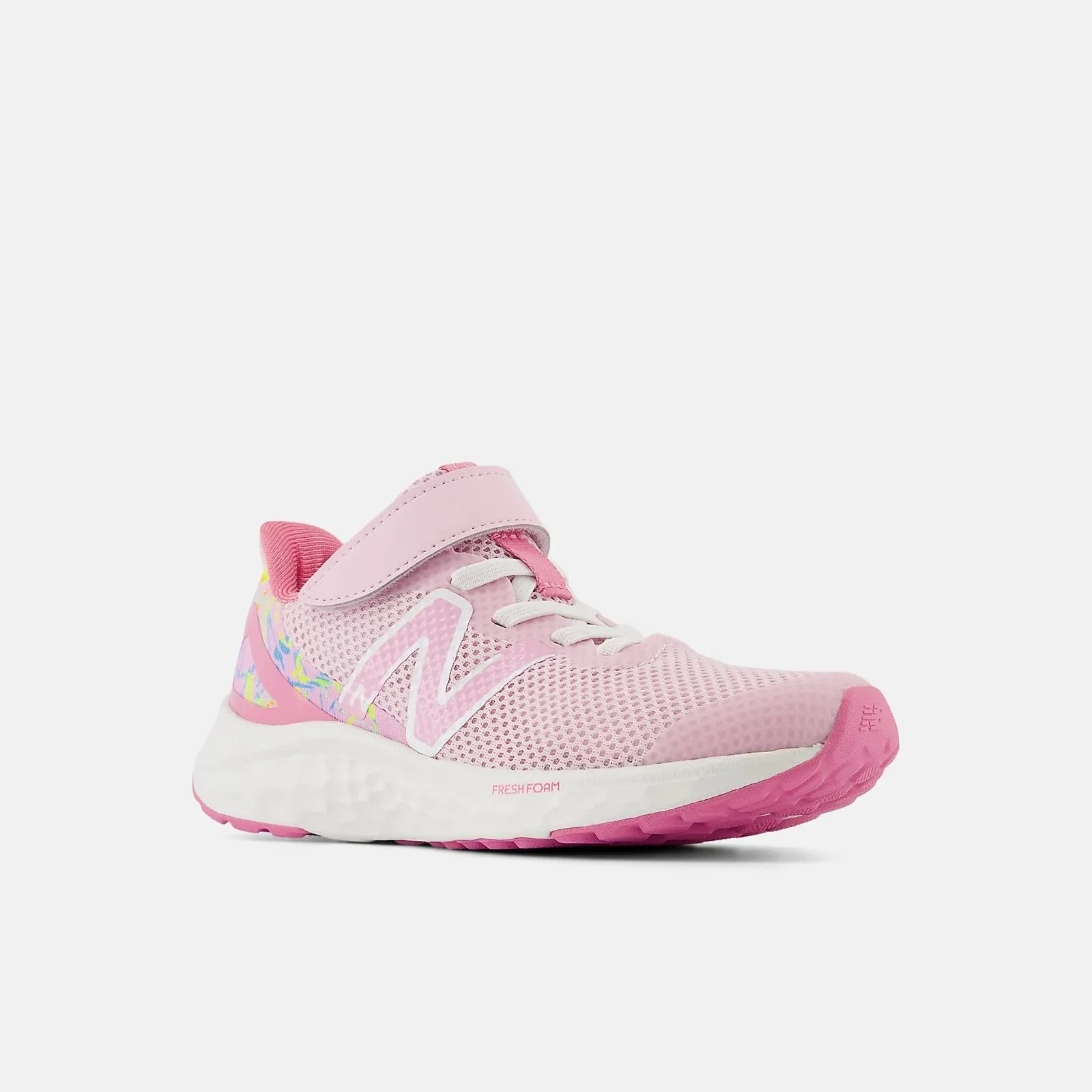 NEW BALANCE JUNIOR ARISHI V4 TOP STRAP RASPBERRY PINK/WHITE SHOE