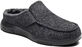 OrthoComfoot Mens Orthopedic Slippers Shoes with Arch Support: Plantar Fasciitis House Slip On Loafers, Comfortable Moccasin Mule Clogs for Indoor Outdoor