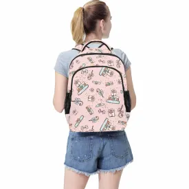 Pink Christmas  Multifunction Backpack (1731)