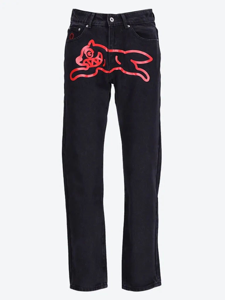 Running dog jeans
