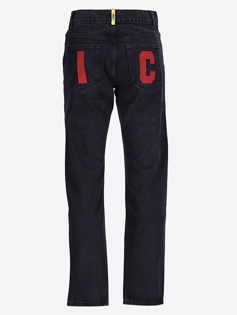 Running dog jeans