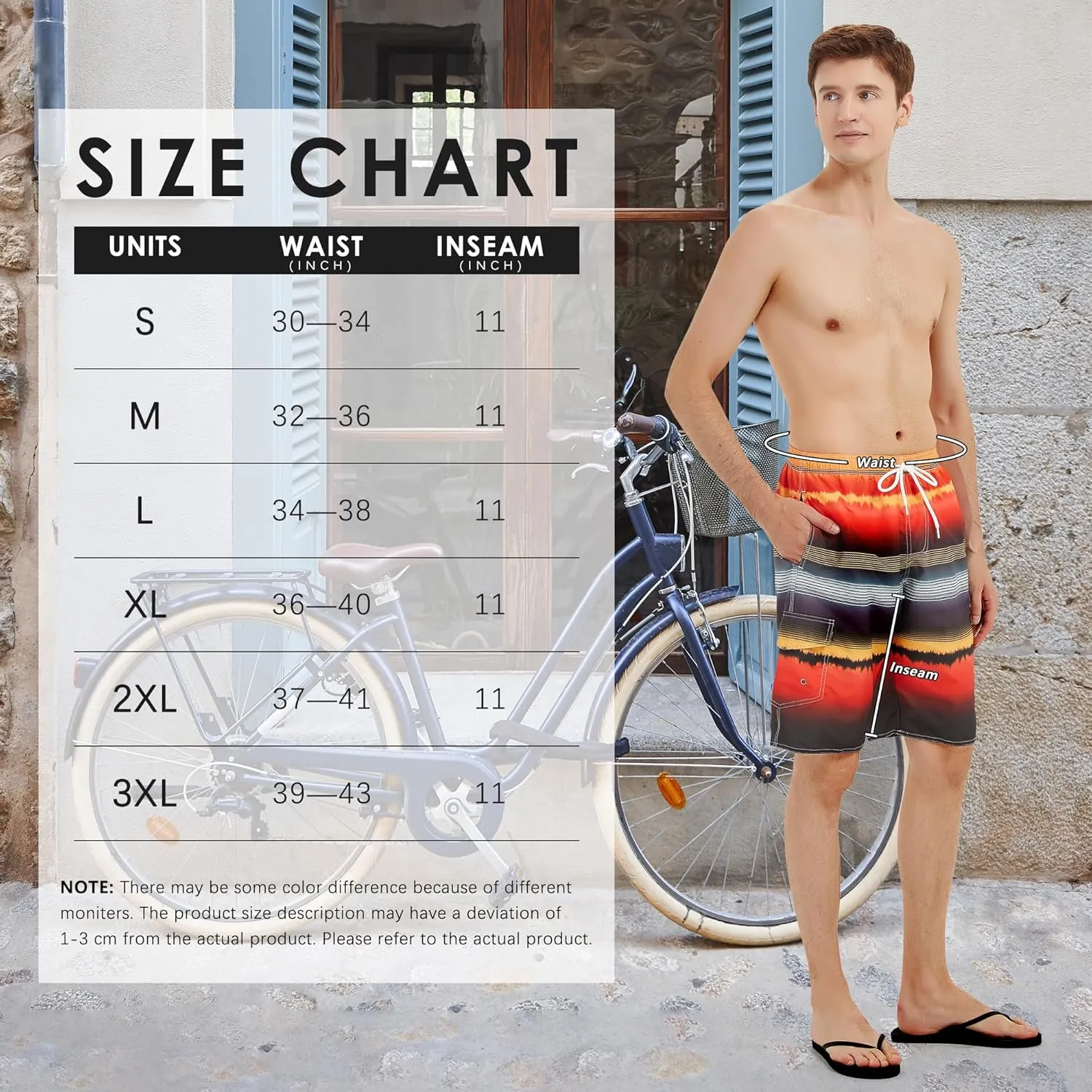 Scotamalone Mens Swim Trunks Swimming Shorts Swimwear Bathing Suits Quick Dry 11 Inch with Mesh Lining