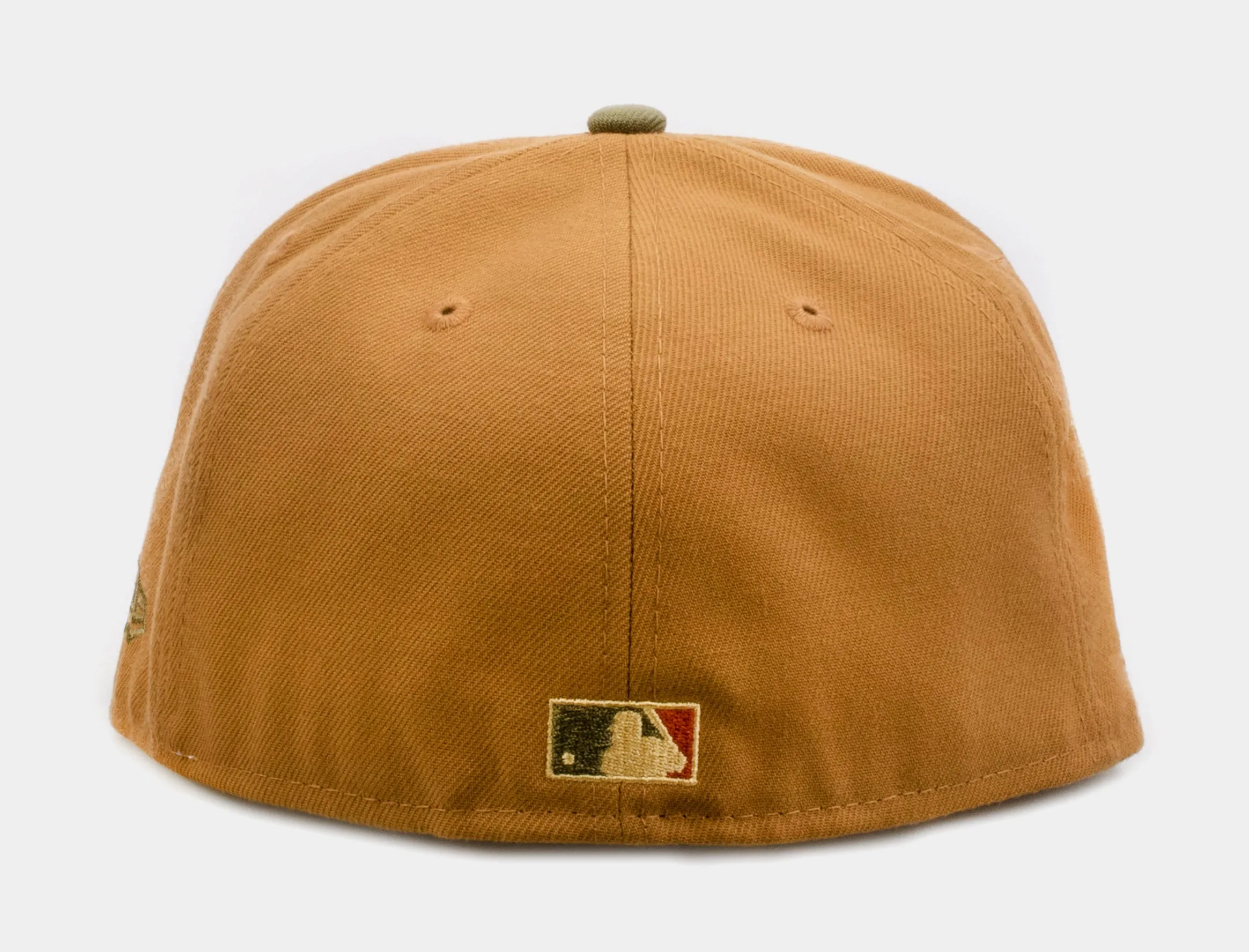 Shoe Palace Exclusive Autumn Wheat Oakland A's 59Fifty Mens Fitted Hat (Beige/Green)