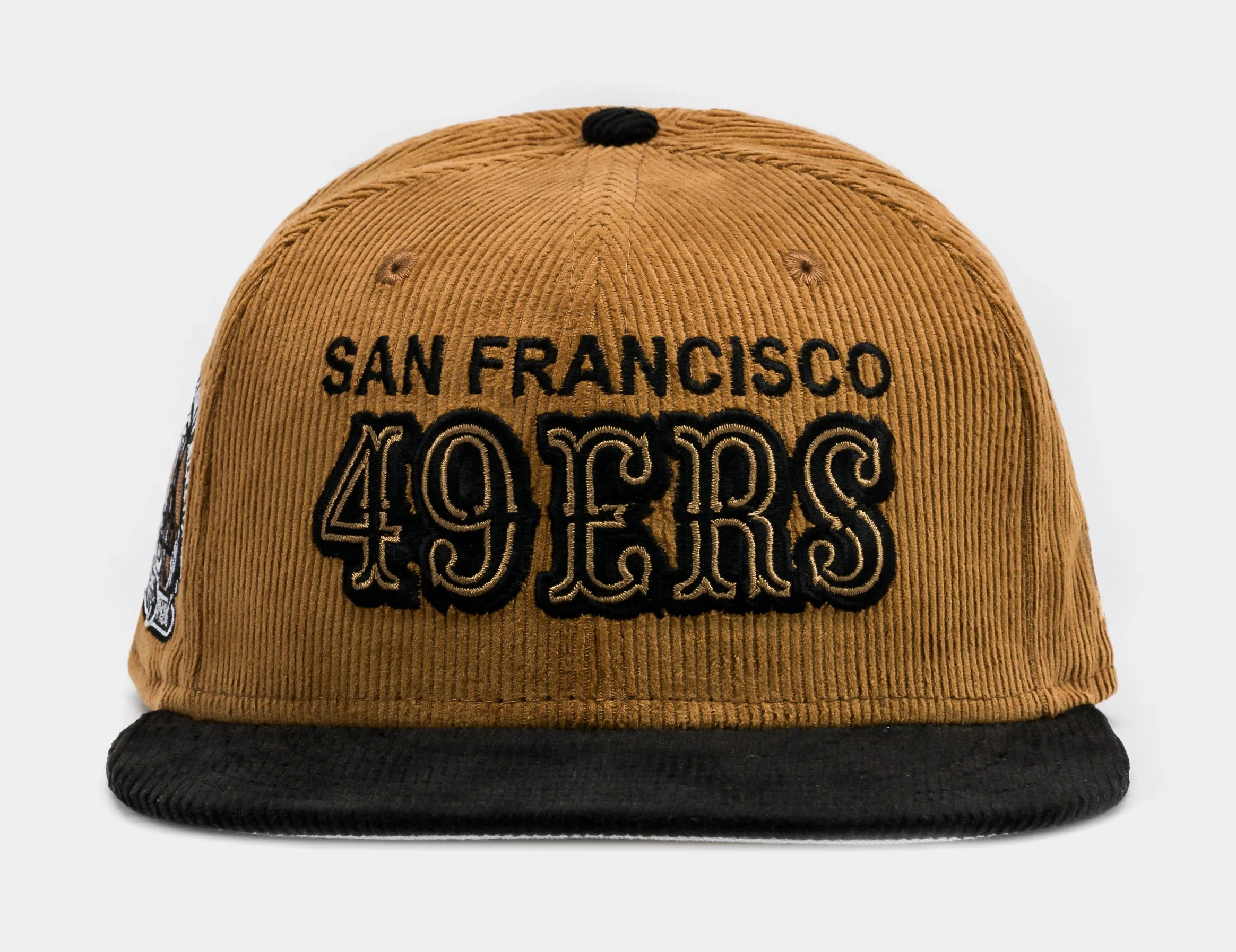 Shoe Palace Exclusive San Francisco 49ers Wheat Corduroy 59Fifty Fitted Mens Hat (Wheat/Black)