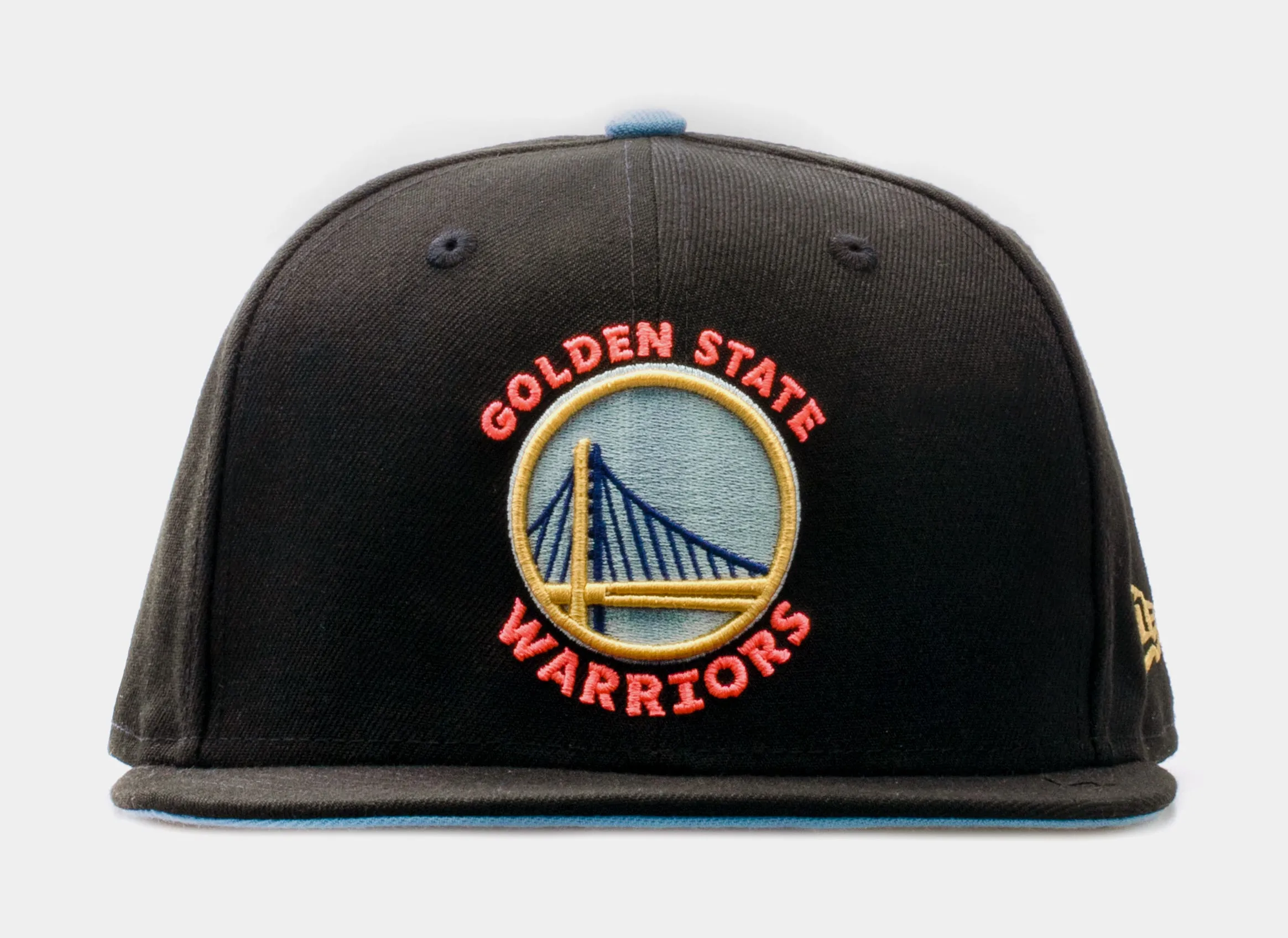 SP x New Era NBA Summer Edition Golden State Warriors 59Fifty Fitted Cap Mens Hat (Black/Blue)