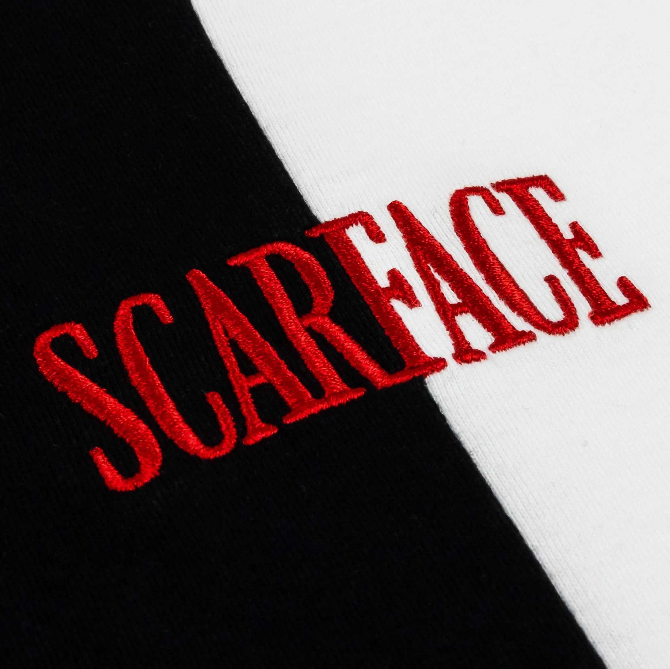 SP x Scarface Counting Money Split Mens Short Sleeve Shirt (Black/White)