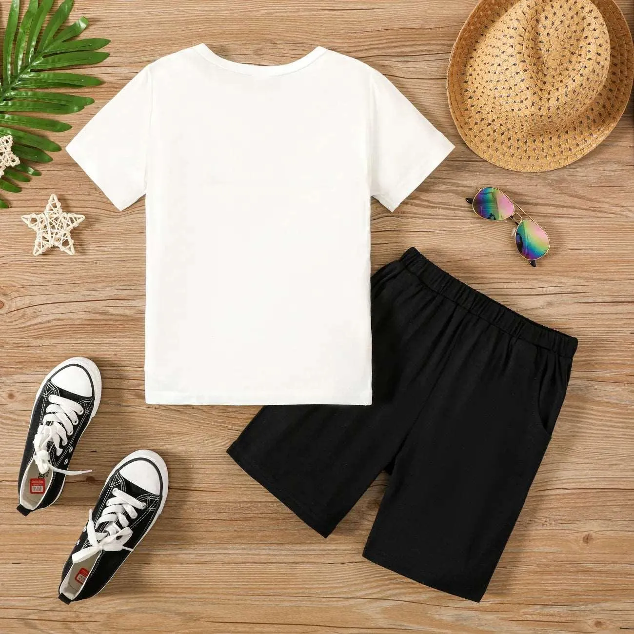 Tropical T-shirt and Shorts Set - Kids Boy (2Pcs)