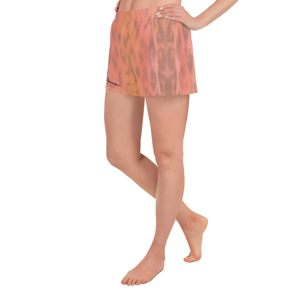 Women's Ombre Leopard Athletic Shorts