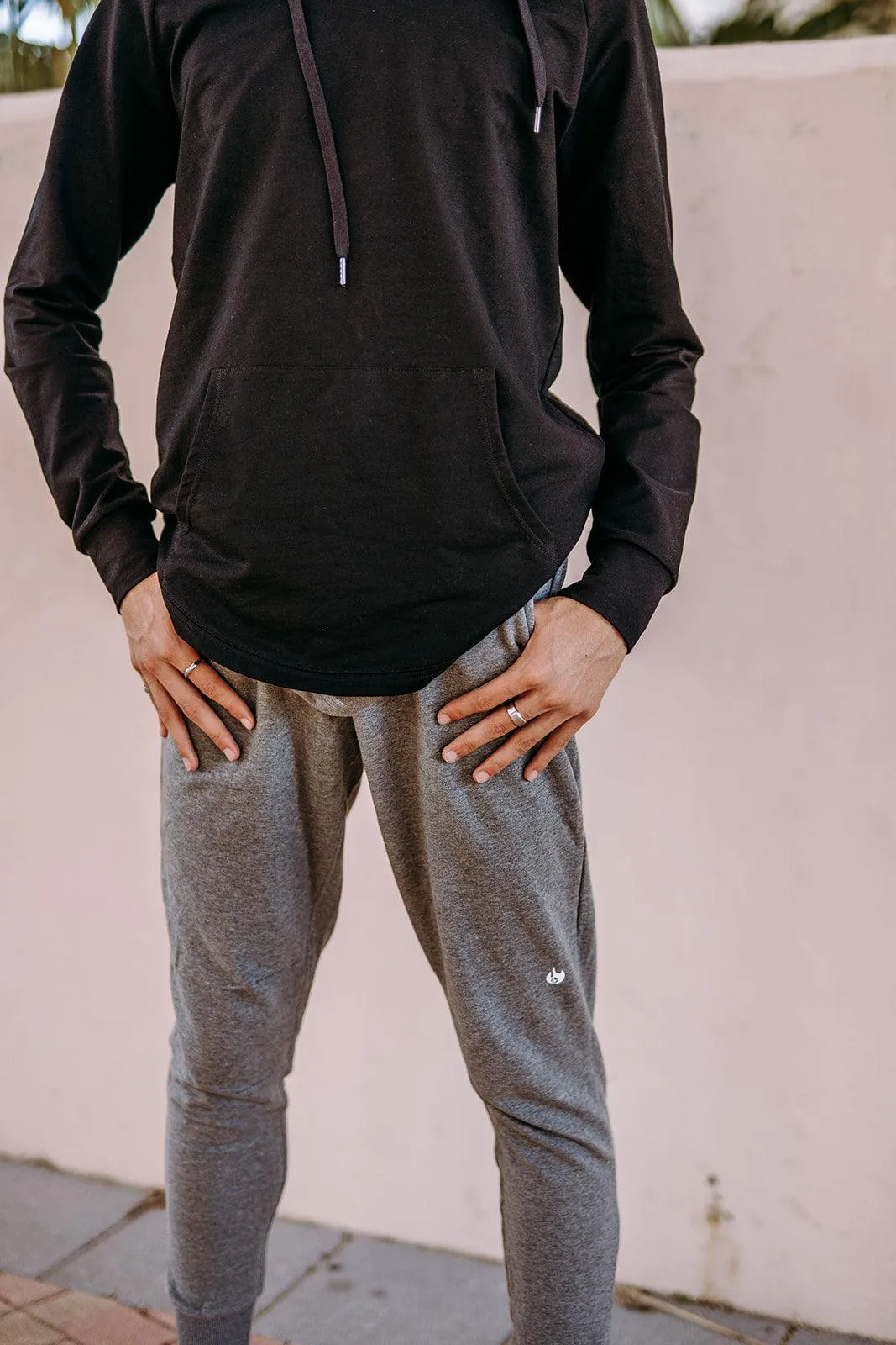Youth Boys Black Essential Hoodie