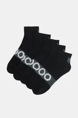 Zoo York Mens 5-Pack Athletic Ankle Socks